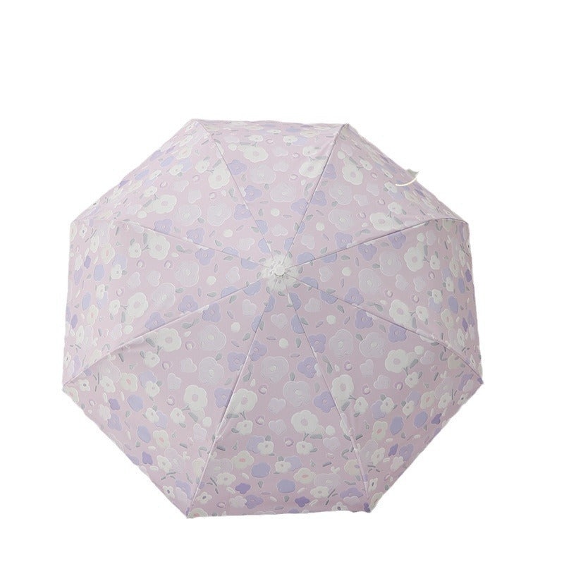 Women's Foldable Umbrella with Stylish Floral Design Kalsten