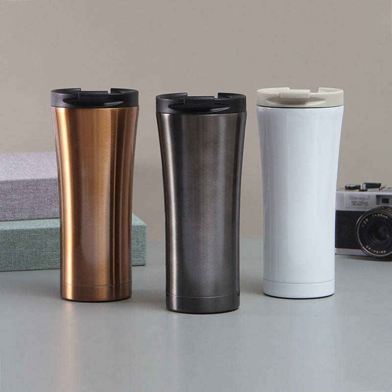 Women elegant double-walled coffee mug with non-slip silicone base Kalsten