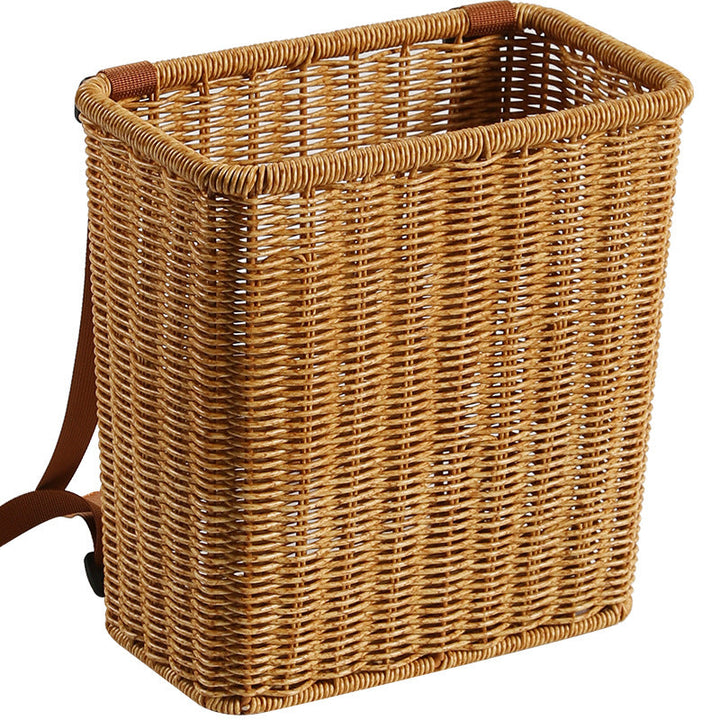 Handcrafted Wicker Storage Basket with Adjustable Strap Kalsten