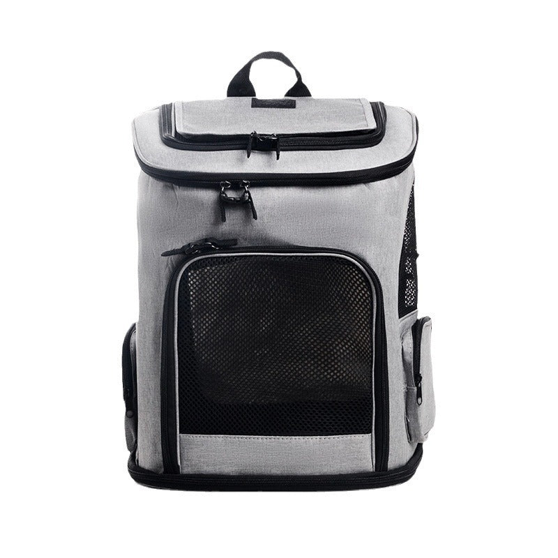 Portable Pet Backpack with Breathable Mesh Inserts Kalsten