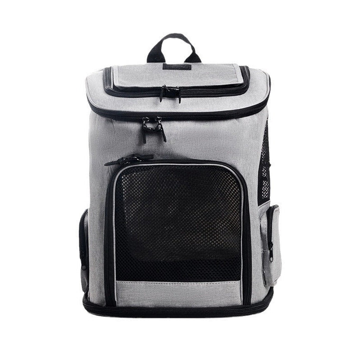 Portable Pet Backpack with Breathable Mesh Inserts Kalsten