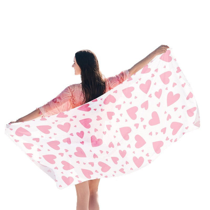 Beach towel with elegant jellyfish pattern Kalsten