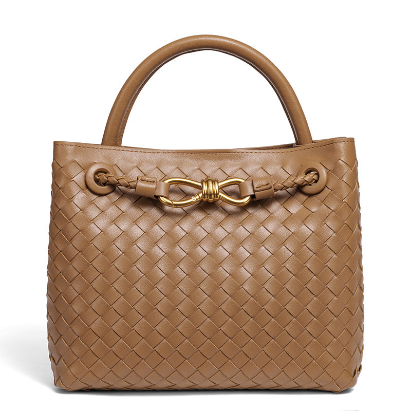 Woven Leather Tote Bag Acalora