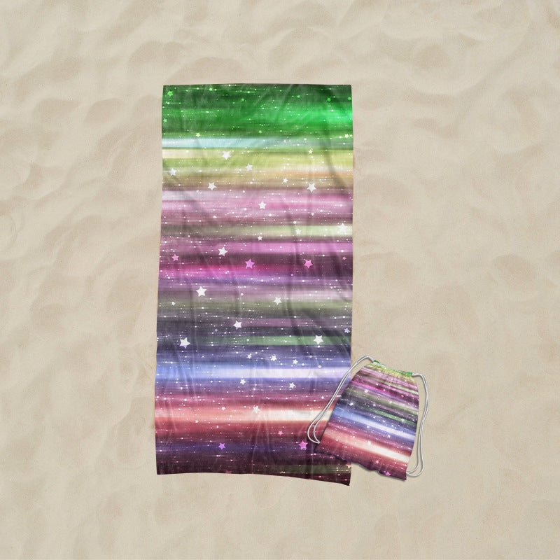 Beach towel with elaborate wave design Kalsten