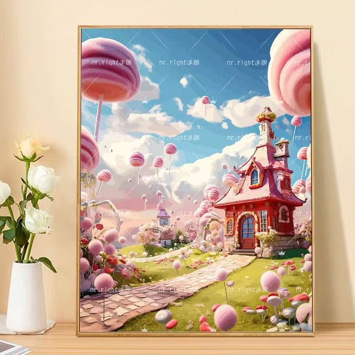 Whimsical Fantasy Landscape Art Canvas Kalsten