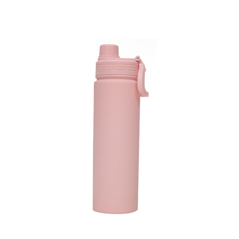Ladies reusable and insulated drinking bottle with practical carrying handle Kalsten