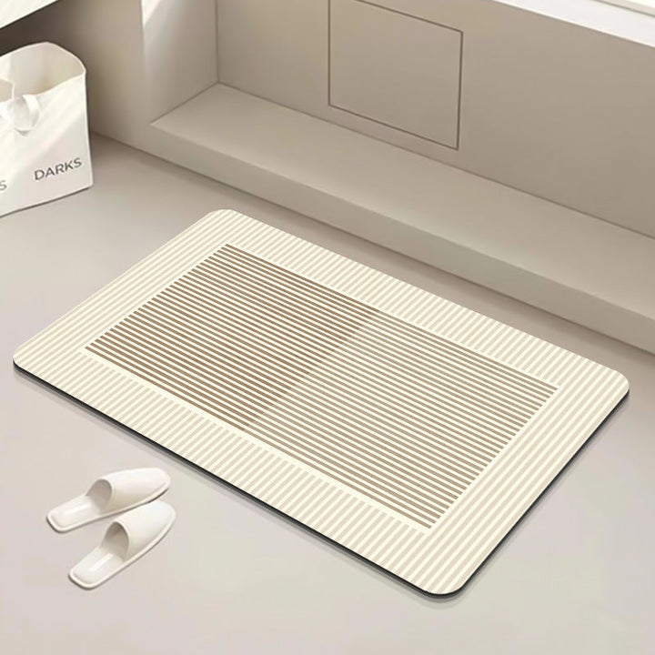 Modern Geometric Bath Mat Kalsten