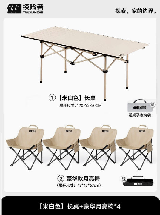 Folding Camping Table With Two Matching Chairs Kalsten