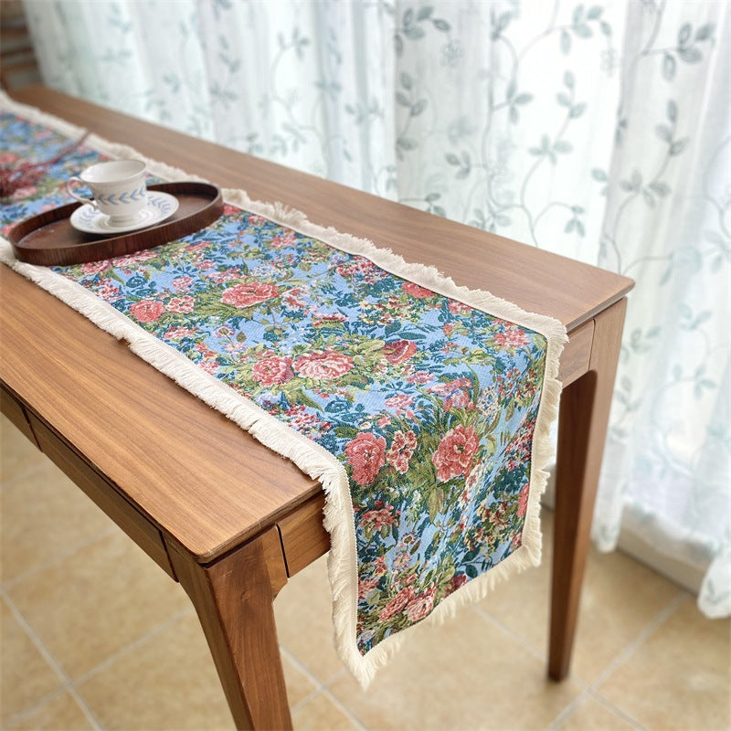 Elegant Floral Decorative Table Runner