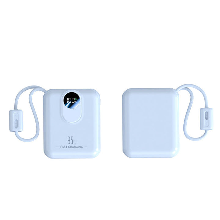 Power bank with fast charging function and integrated charging cables Kalsten