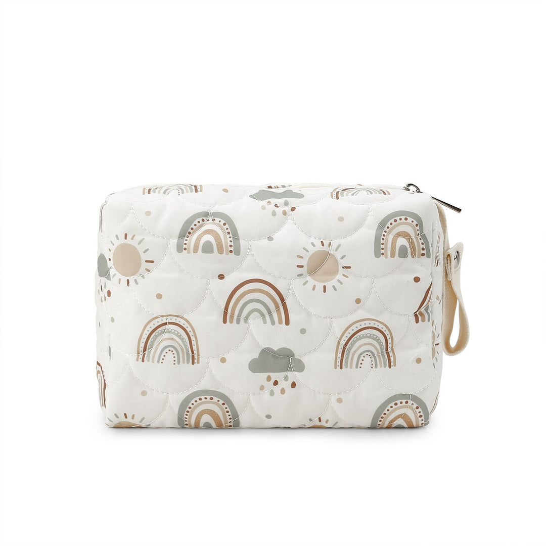 Stylish cosmetic bag with trendy plant motifs Kalsten