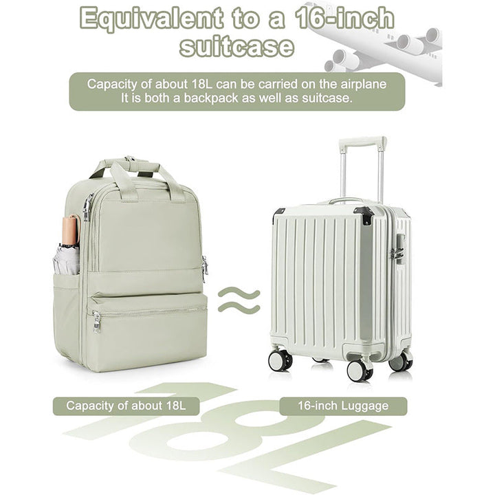 Travel backpack with integrated laptop compartment and organizer Kalsten