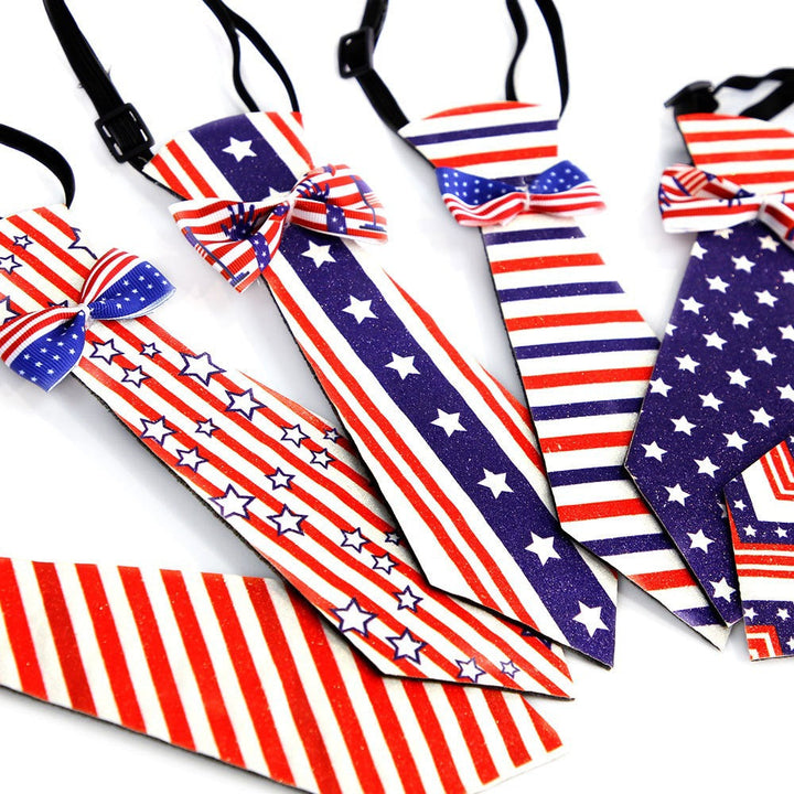 Unisex decorative pet tie with adjustable collar and bow accent Kalsten