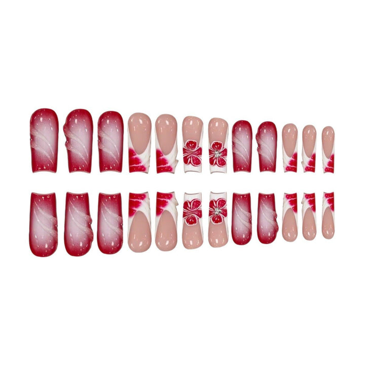 Floral and Artistic Press-On Nail Art Kalsten