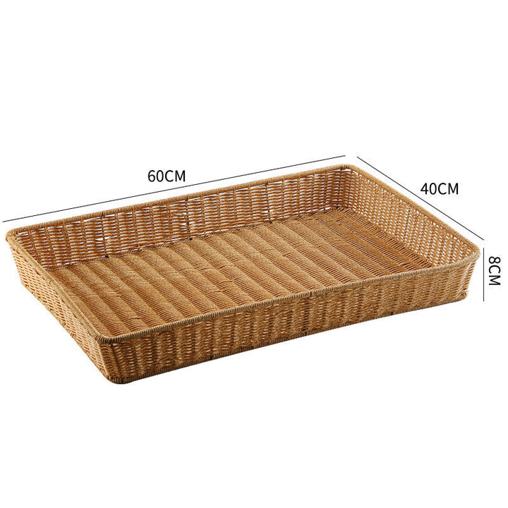 Handwoven Rectangular Storage Tray Kalsten