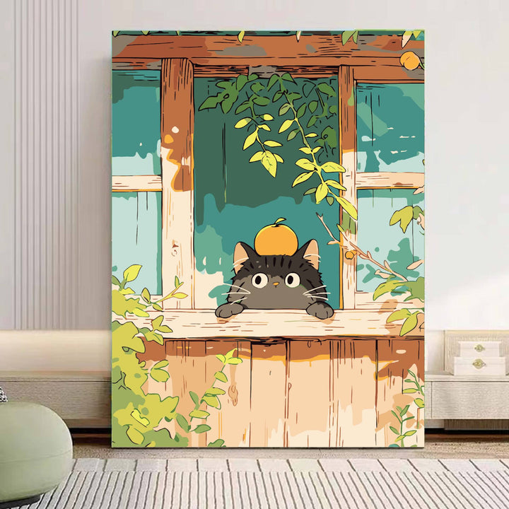 Playful Panda Illustration Canvas Art Kalsten