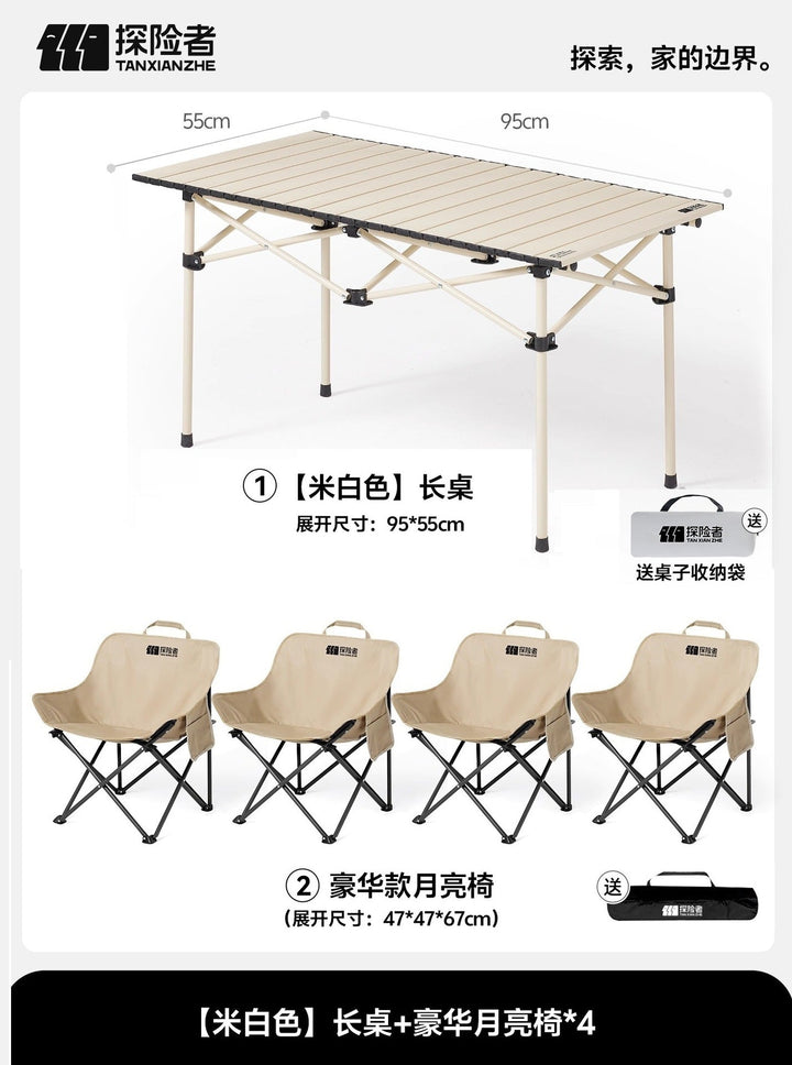 Folding Camping Table With Two Matching Chairs Kalsten