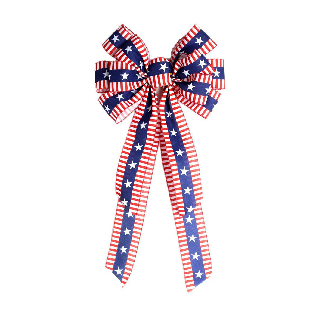 Unisex decorative bow made of ribbon with long ribbons for door and wall Kalsten