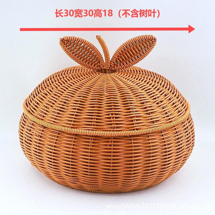 Women’s Braided Basket with Removable Lid Kalsten
