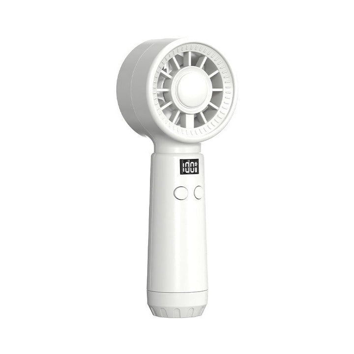 Unisex Portable Hand Fan with Digital Display and Multiple Speed Settings Kalsten