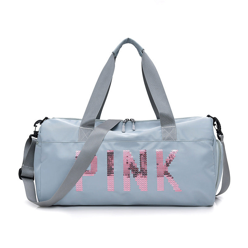 Multifunctional Sports Bag with Shiny Sequin Design Kalsten