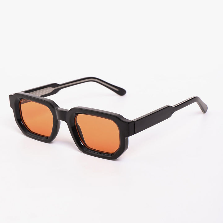 Women's sunglasses in a futuristic design with a shiny frame and fashionable lenses Kalsten