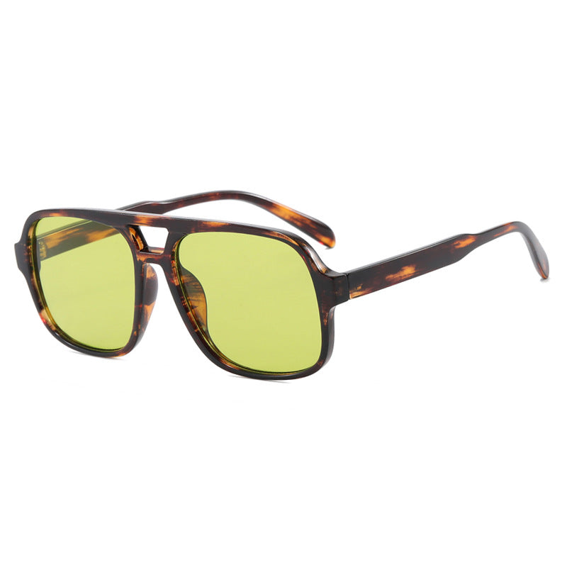 Women's modern square sunglasses with stylish transparent frame Kalsten
