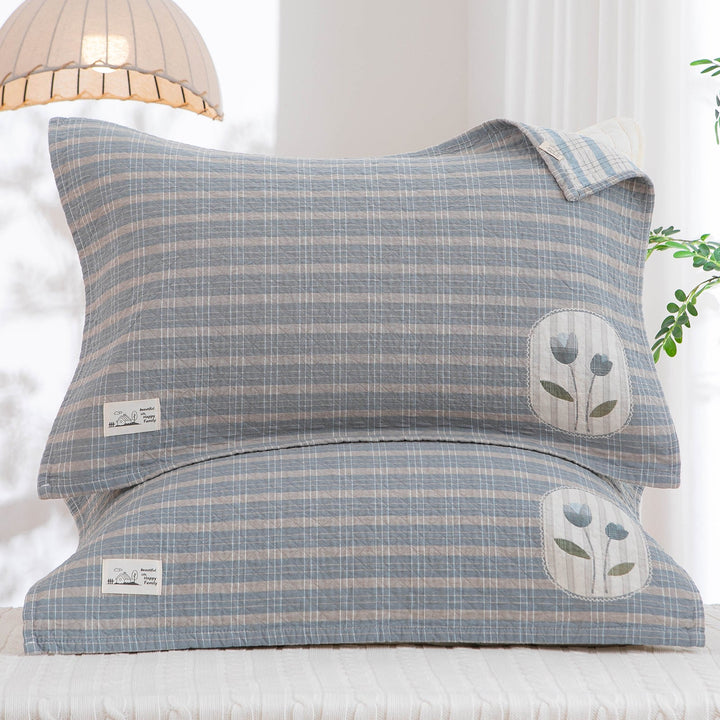 Women's pillowcase with modern checkered pattern Kalsten