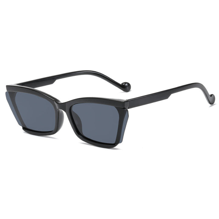Women's fashionable sunglasses with unique rectangular design and UV protection Kalsten