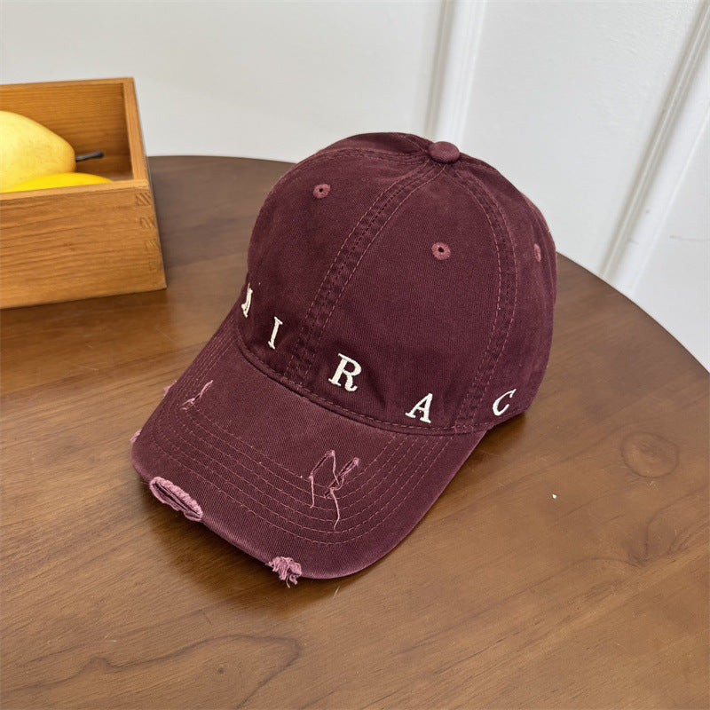Women's Distressed Denim Baseball Cap Kalsten