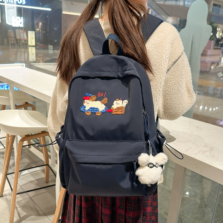 Playful Embroidered Backpack Kalsten