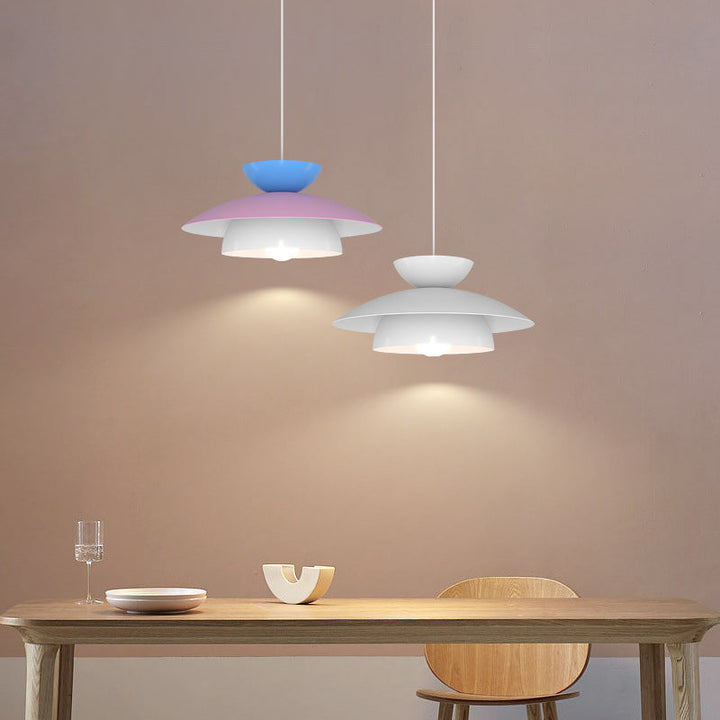 Modern Designer Style Round White Pendant Light | Kalsten
