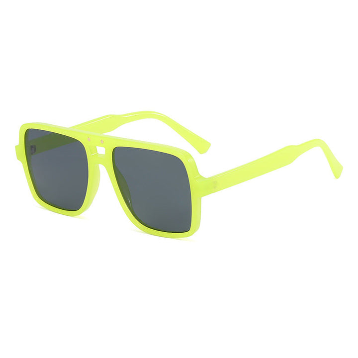 Women's square oversized sunglasses with trendy transparent frame Kalsten
