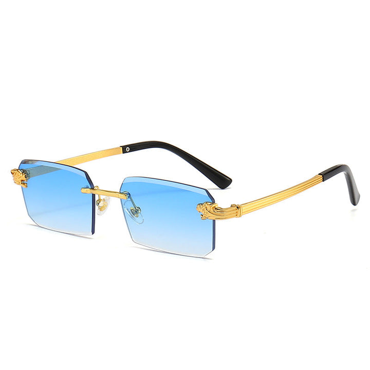 Ladies Fashion Sunglasses with Faceted Frame and Luxurious Accents Kalsten