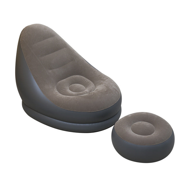 Ladies inflatable comfort bean bag chair with footstool Kalsten