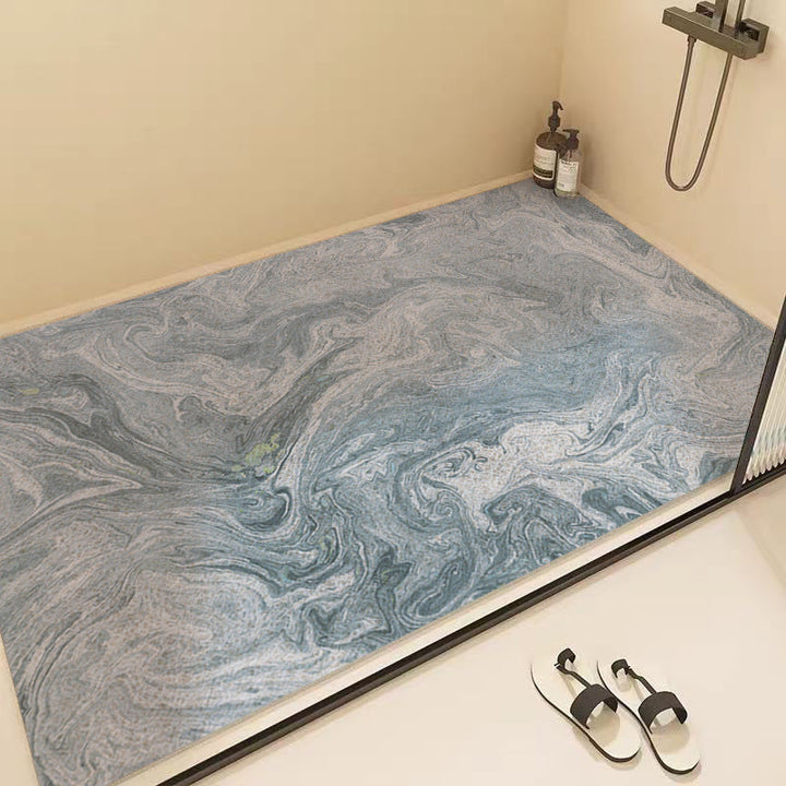 Marble Pattern Shower Mat Kalsten