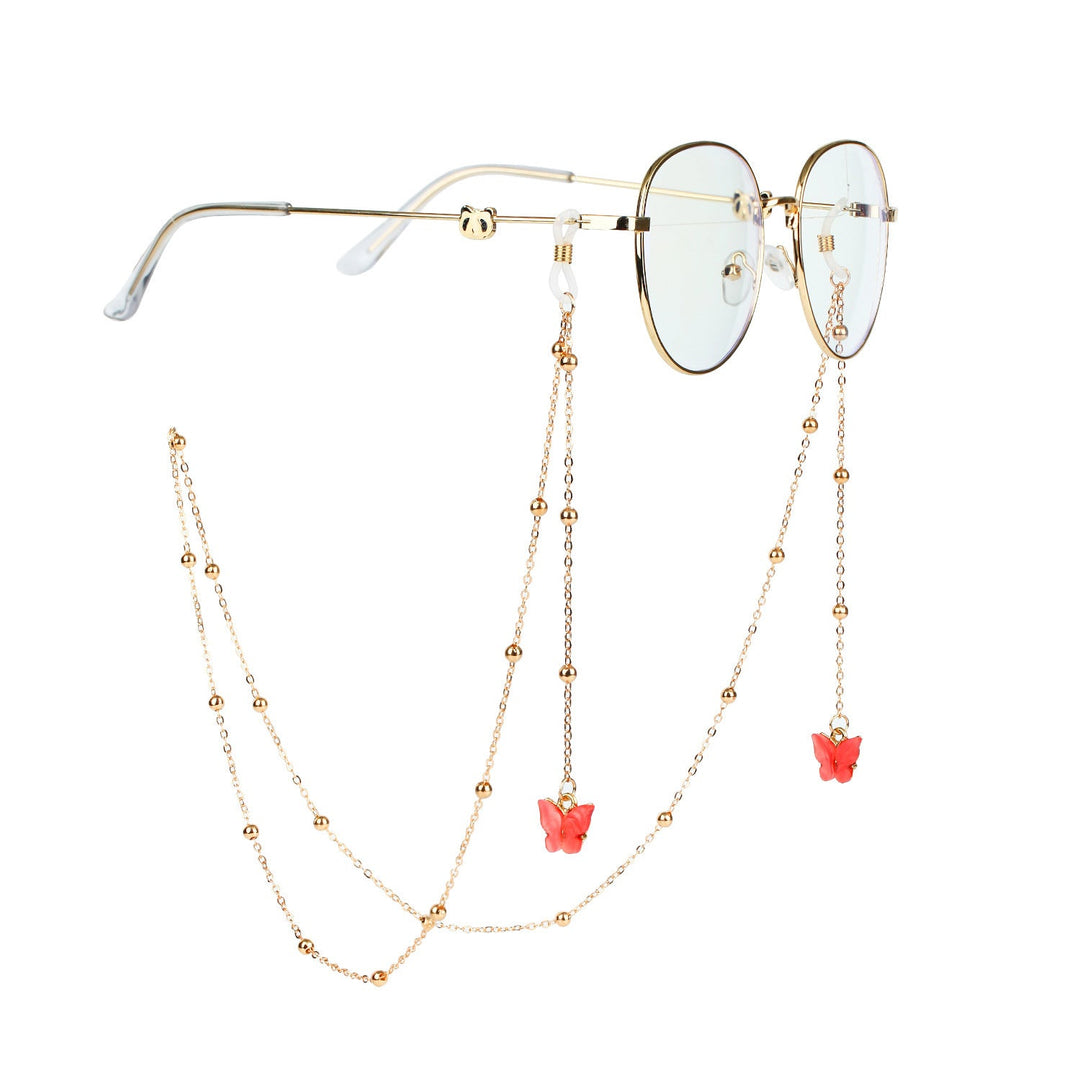Glasses chain with butterfly pendants Kalsten