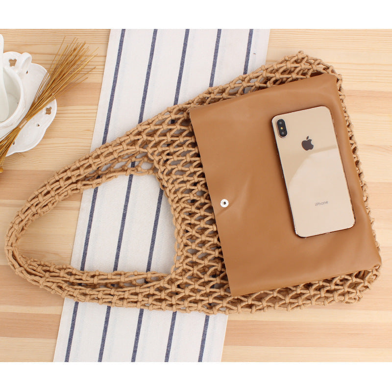 Net bag made of handcrafted natural material Kalsten