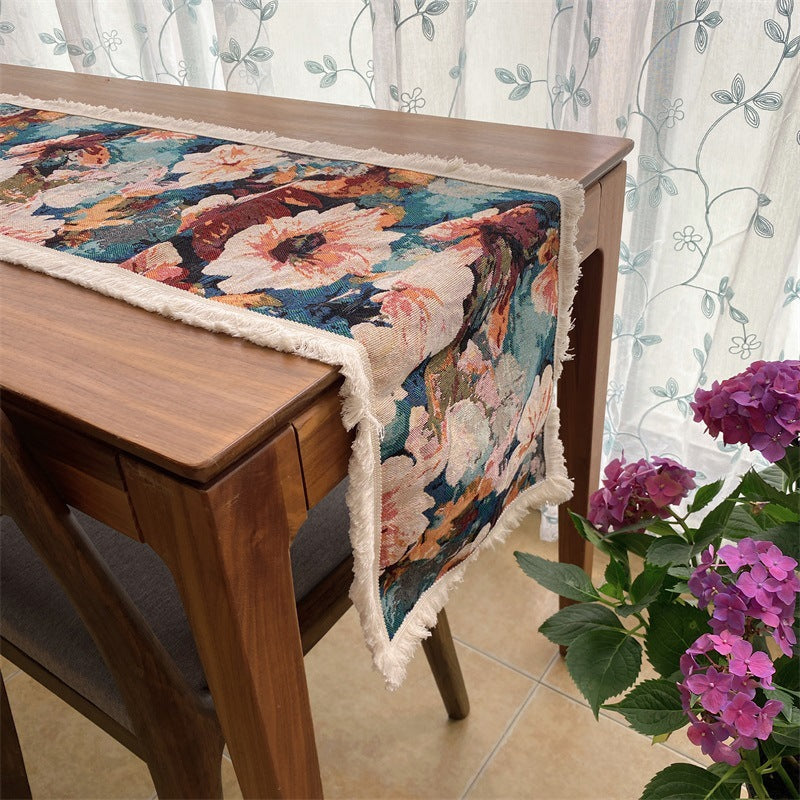 Elegant Floral Decorative Table Runner