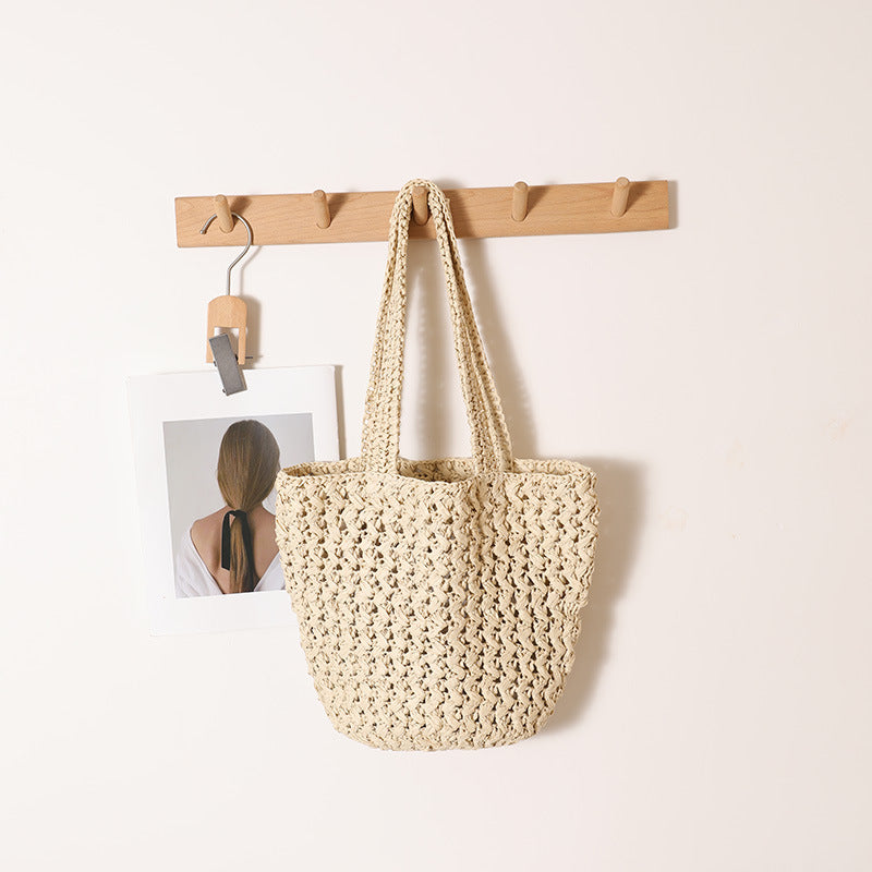 Hand-knotted cotton tote bag Kalsten