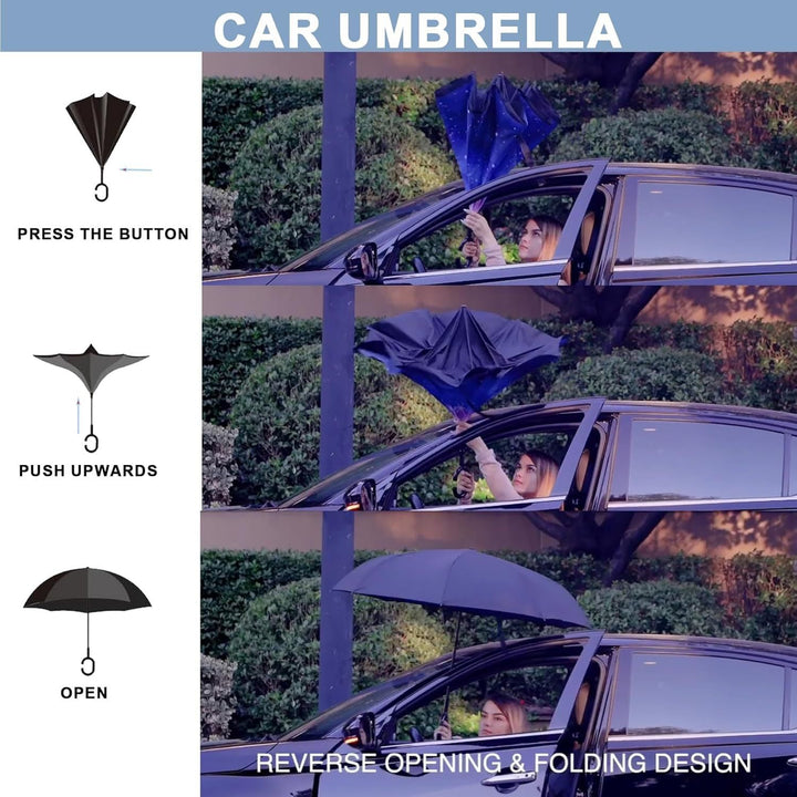 Ladies Automatic Umbrella with Elegant C-Handle Kalsten