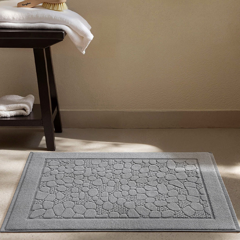Plush Textured Bathroom Mat Kalsten