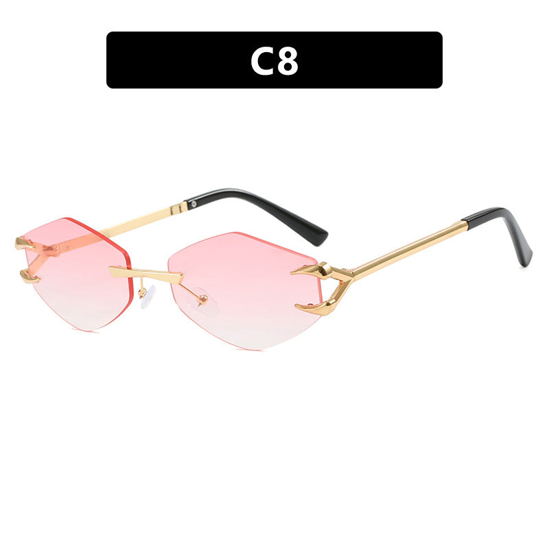 Women's extravagant hexagonal sunglasses with innovative frame and UV protection Kalsten