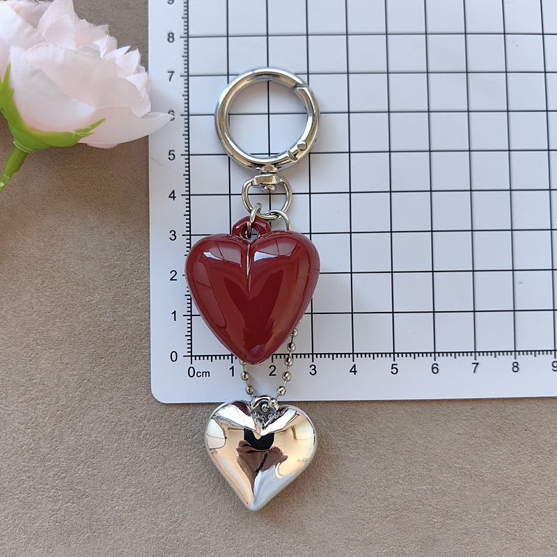 Keychain with bow and heart motif Kalsten