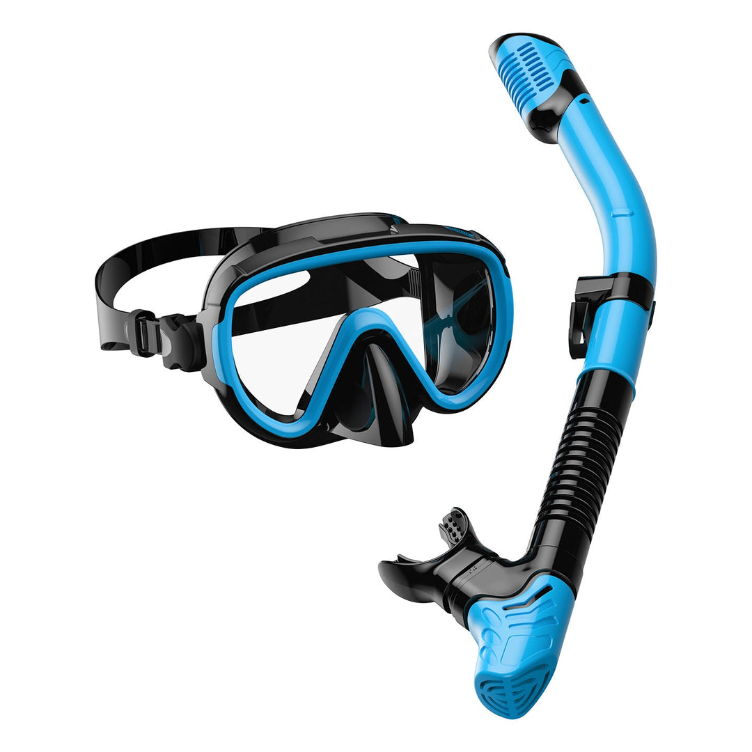 Premium dive mask with anti-fog function and flexible breathing tube Kalsten