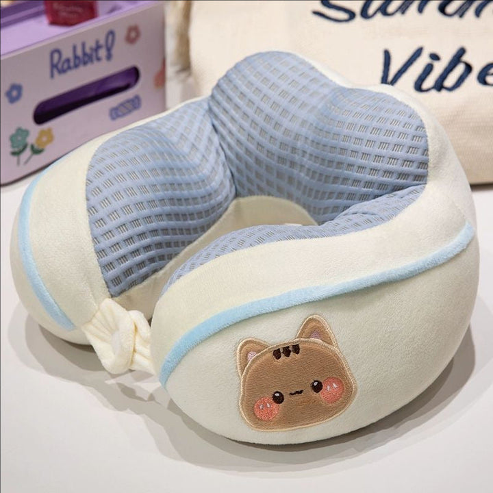 ergonomic plush neck pillow with animal motif Kalsten
