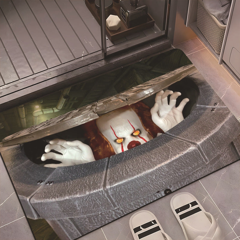 Scary Horror-Themed Floor Mat Acalora
