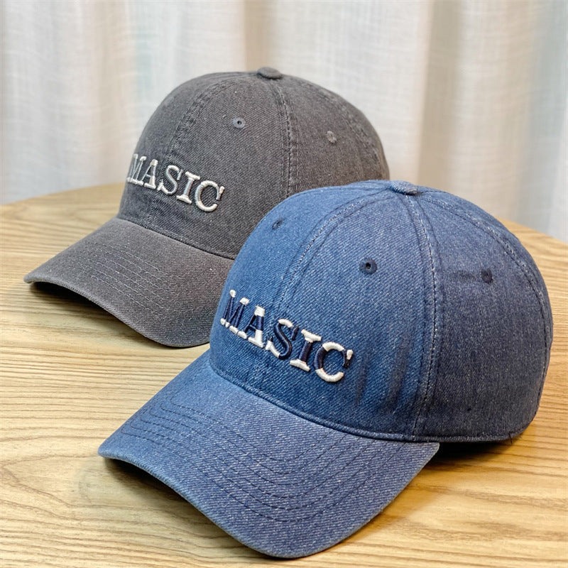 Women's Embroidered Denim Baseball Cap Kalsten