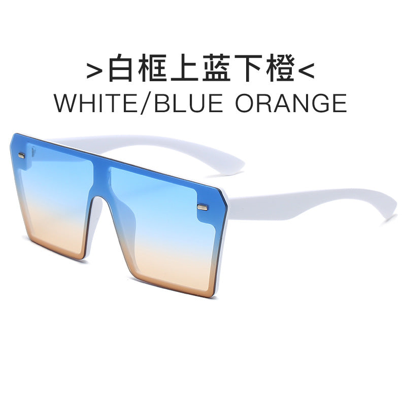 Women's futuristic sunglasses with oversized rectangular frame Kalsten