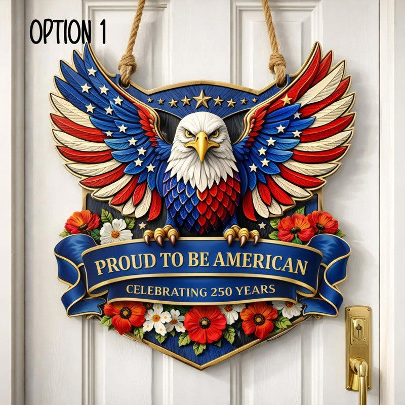 Unisex nan Patriotic Americana Heart Flag Wreath with Ribbon Mesh, Wooden Heart Cutout and Star Accent Bowlsift Kalsten